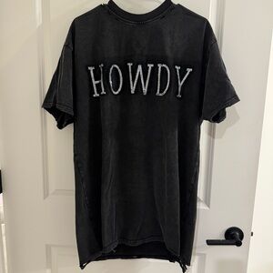 Blue B Collection Black HOWDY T-Shirt Dress